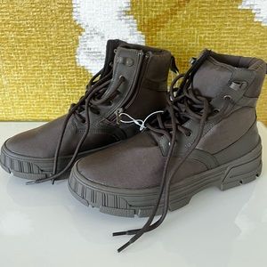 Zara kids nylon boots with zipper